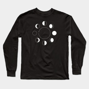 MOON PHASES CIRCLE Long Sleeve T-Shirt